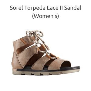 Sorel Torpeda Lace ll sandals-US size 8.5-tan leather